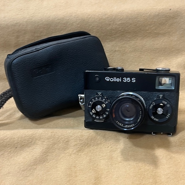 #7975　Rollei ローライ 35 S ブラック Sonnar 1:2.8 40mm 専用ケース付_画像1