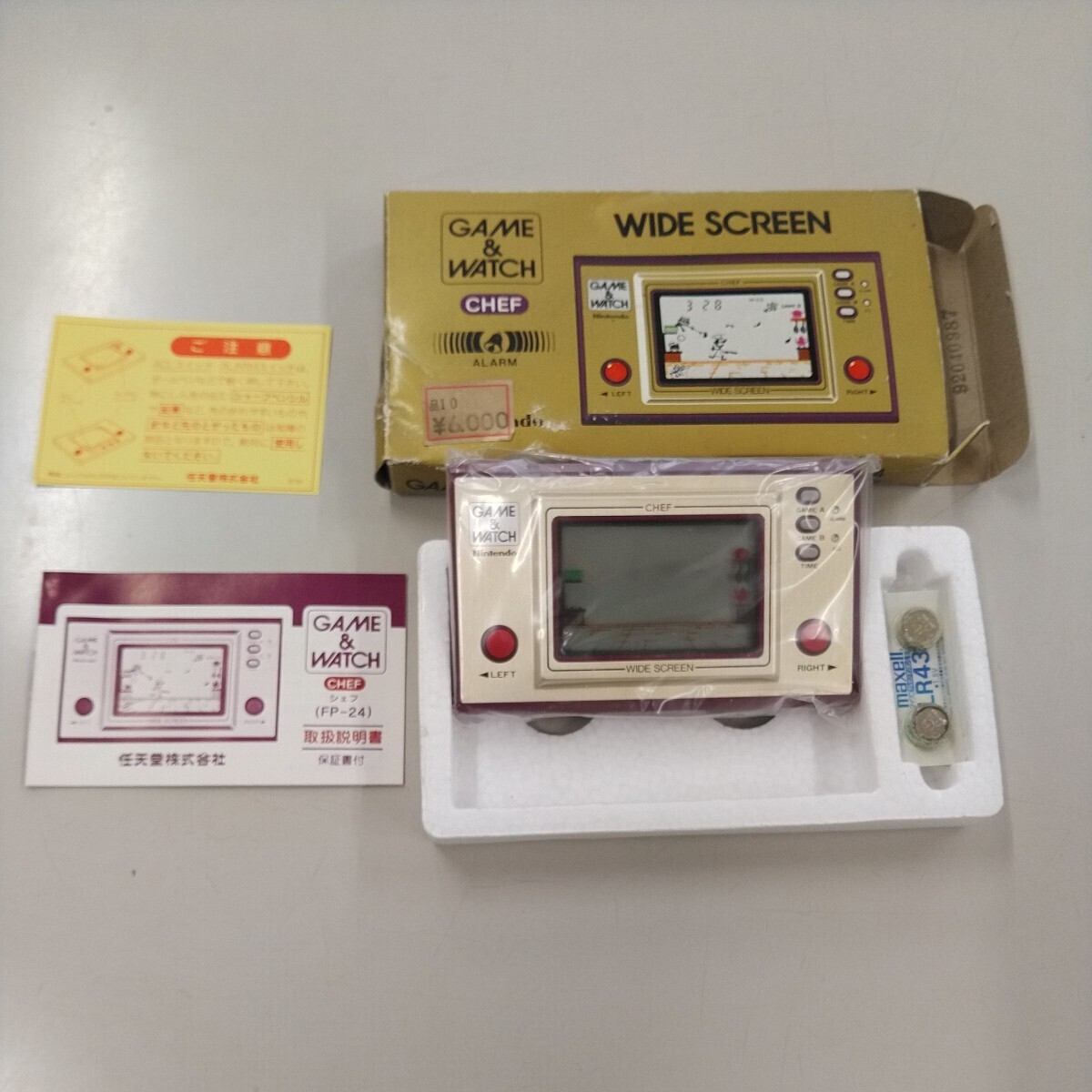 【デットストック未使用】ゲームウォッチ シェフ 任天堂PP-24#6000 GAME &WATCH WIDESCREEN CHEF Nintendoの画像1