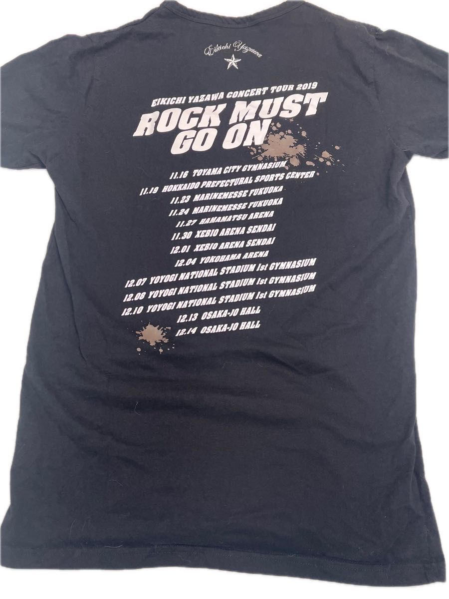 矢沢永吉様　Tシャツ　ROCK MUST GO ON 2019　スケジュールTシャツ　XLサイズ