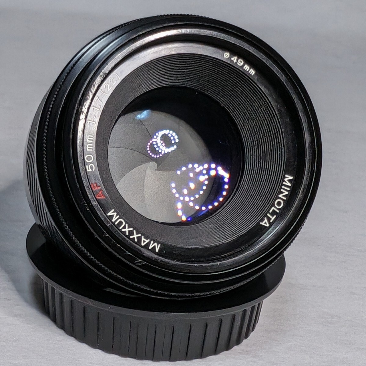 ミノルタ MINOLTA 交換レンズ 大口径標準レンズ  MAXXUM AF 50mm F1.7 中古品 ソニーαAの画像1