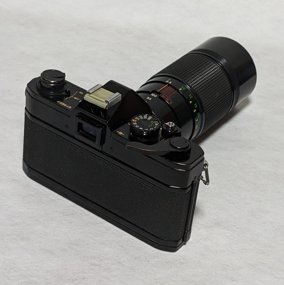 キヤノン Canon FTb QL ブラック レンズ付き フード内蔵式 FDズームレンズ 70-150mm F4.5 ジャンクの画像4