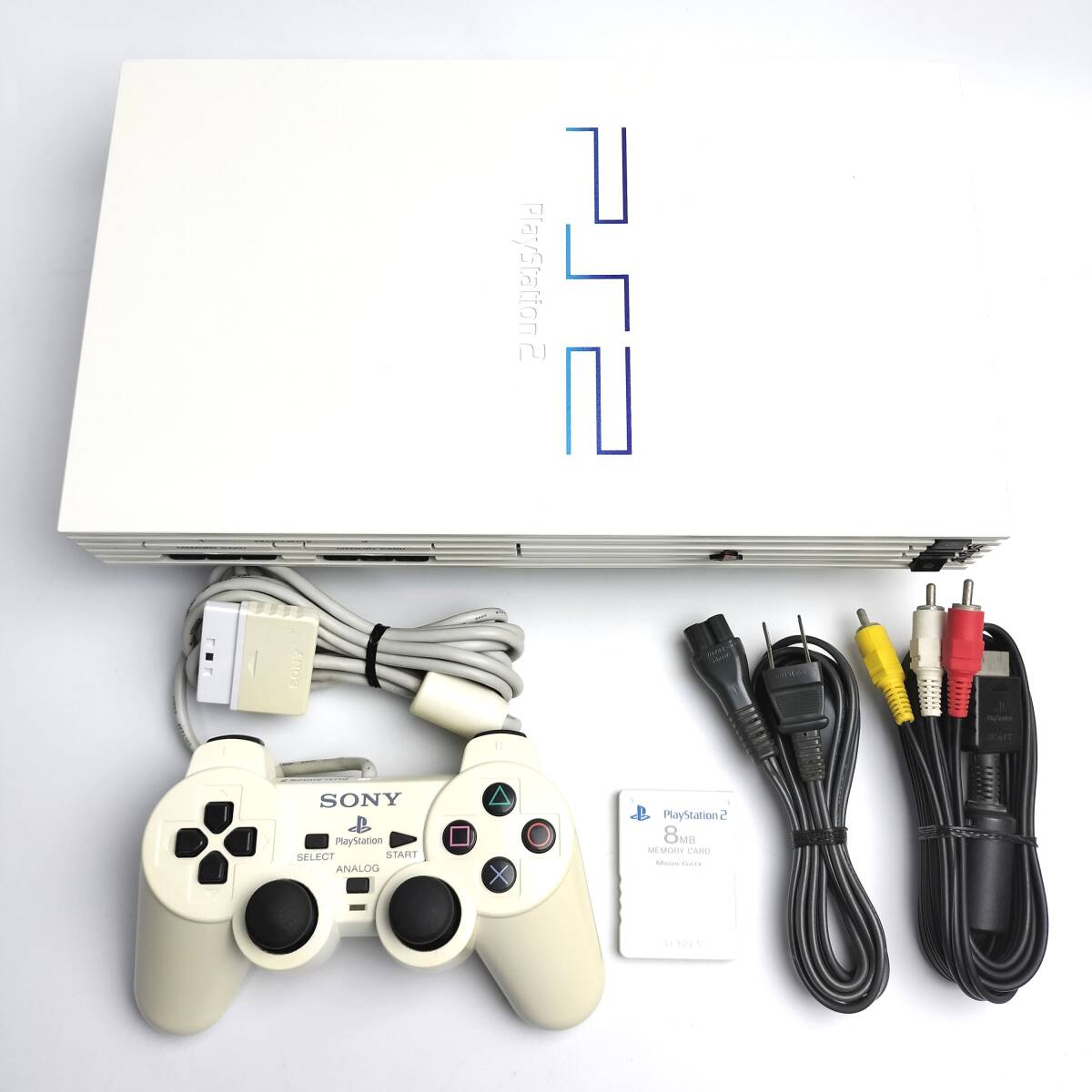 動作確認済み PS2 SCPH-55000 GT セラミックホワイト 本体セット 動作確認済み PS2 SCPH-55000 GT セラミックホワイト 本体セット