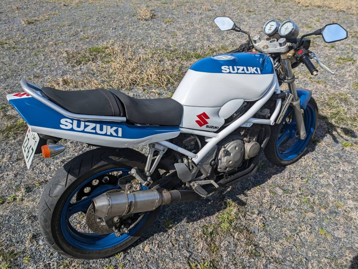 SUZUKI バンディット250 BANDIT250 セル一発始動 全塗装 令和8年1月まで自賠責付き 4発250マルチ バリオス ホーネットの画像10