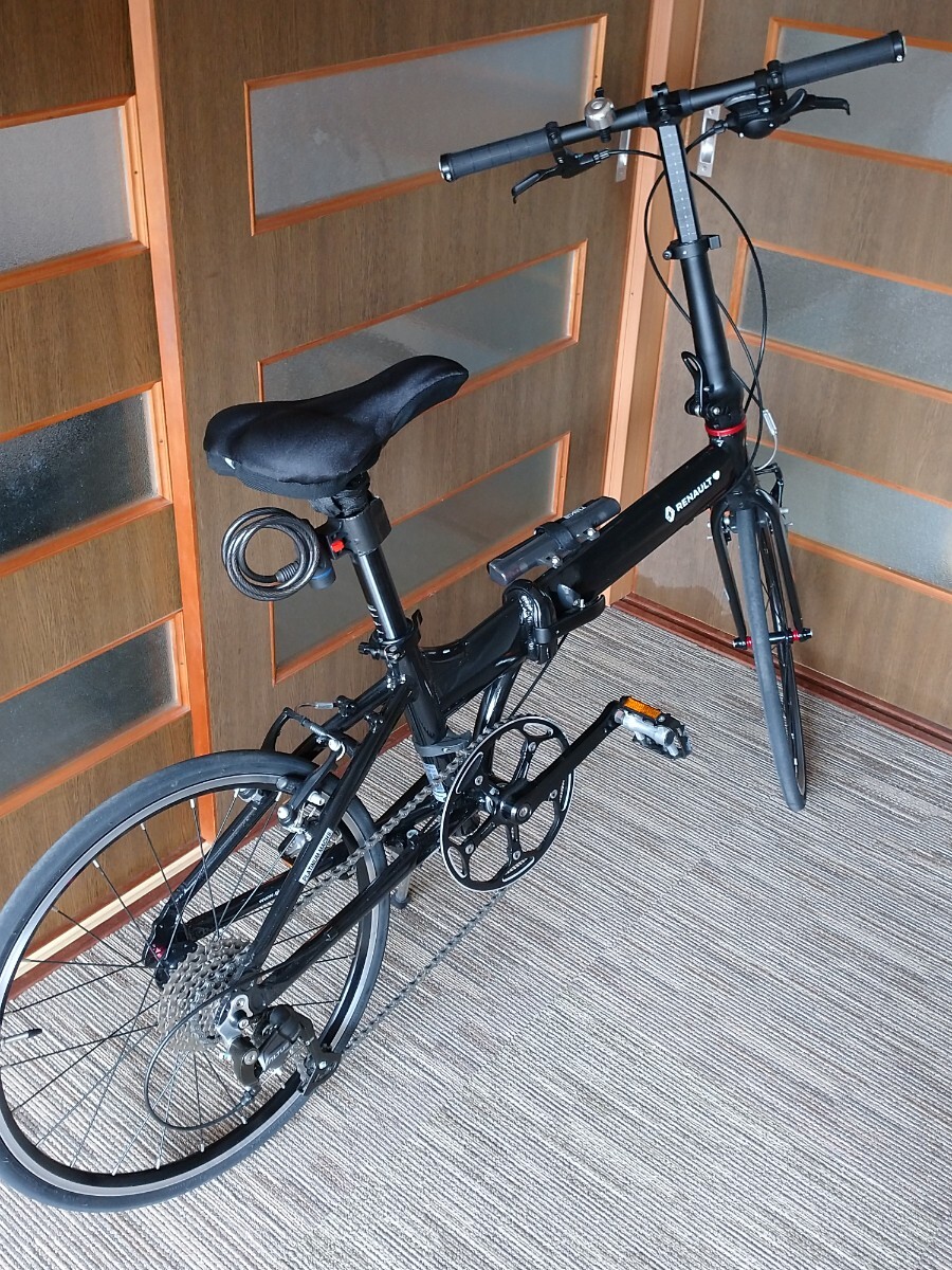RENAULT ルノー 20インチ 折りたたみ自転車 PLATINUM MACH8 プラチナマッハ8 ブラック 外装9段変速 の画像1