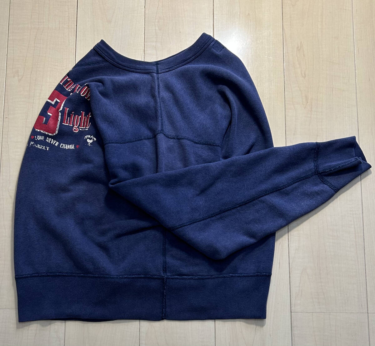  last exhibition B-24 BLUE BLUE MOTHER NATUREb lube Roo H.R.MARKET HRM Hollywood Ranch Market sweatshirt sweat size 4