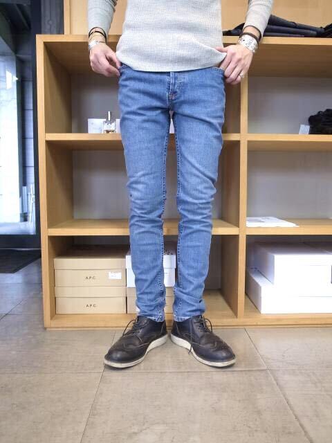 【A.P.C.】APC アーペーセー PETIT NEW STANDARD プチニュースタンダード ストレッチ デニム パンツ 28 インディゴ 美品_画像1