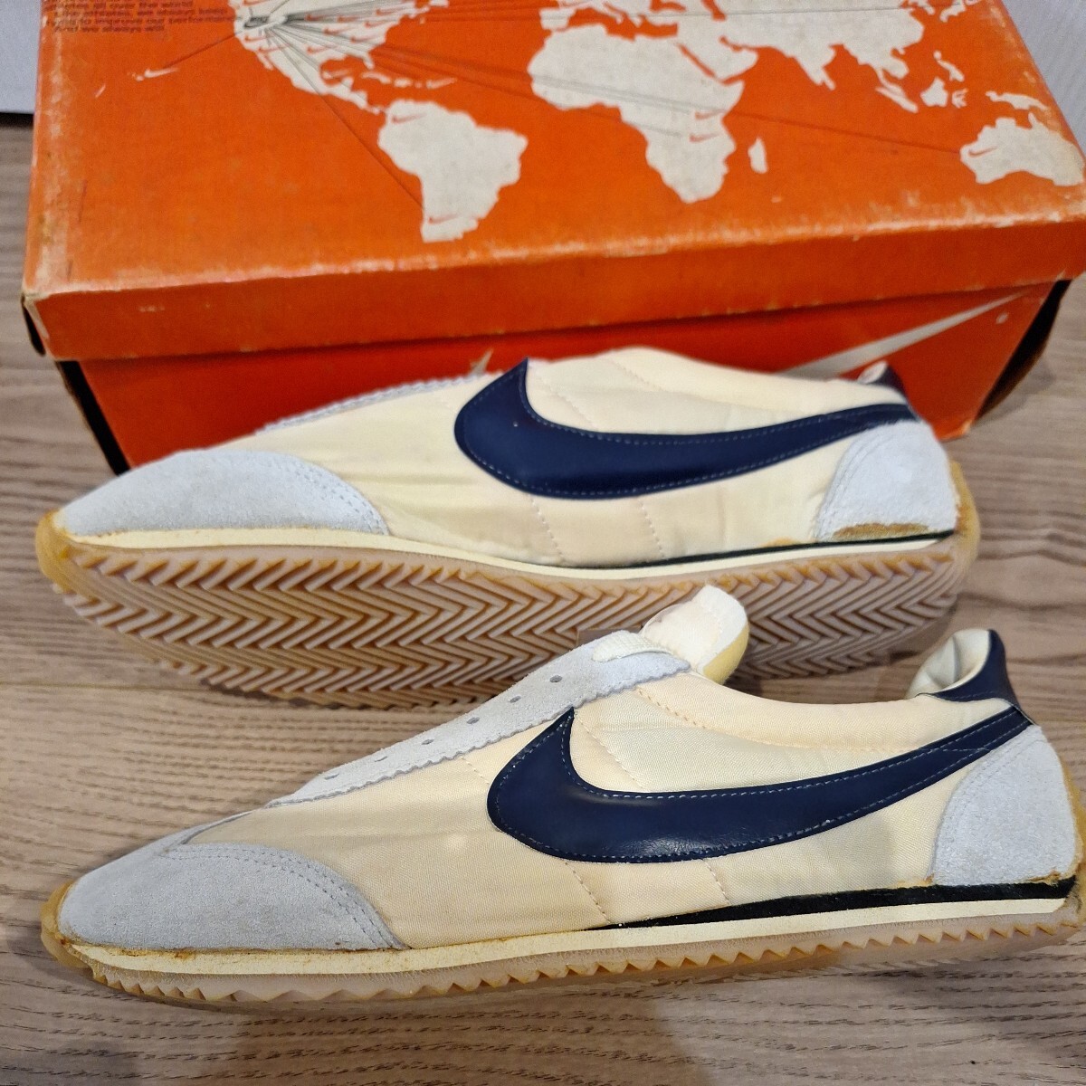 箱付 デッドストック ヴィンテージ 70′s NIKE 日本製 ナイロン オセアニア 検/筆記体 USA製 風車 ゴツナイキの画像3