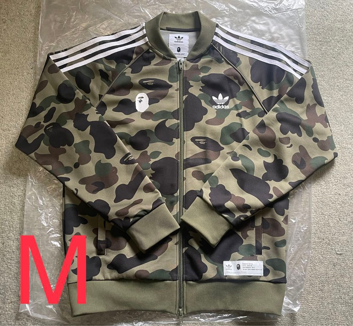 A BATHING APE × adidas BAPE トラックジャケット ジャージ A BATHING APE × adidas BAPE トラックジャケット ジャージ