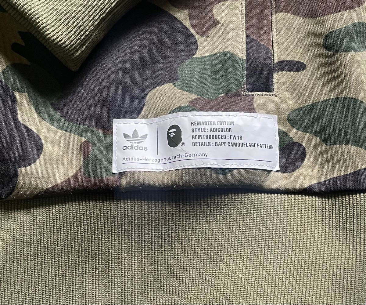 A BATHING APE × adidas BAPE トラックジャケット ジャージ A BATHING APE × adidas BAPE トラックジャケット ジャージ