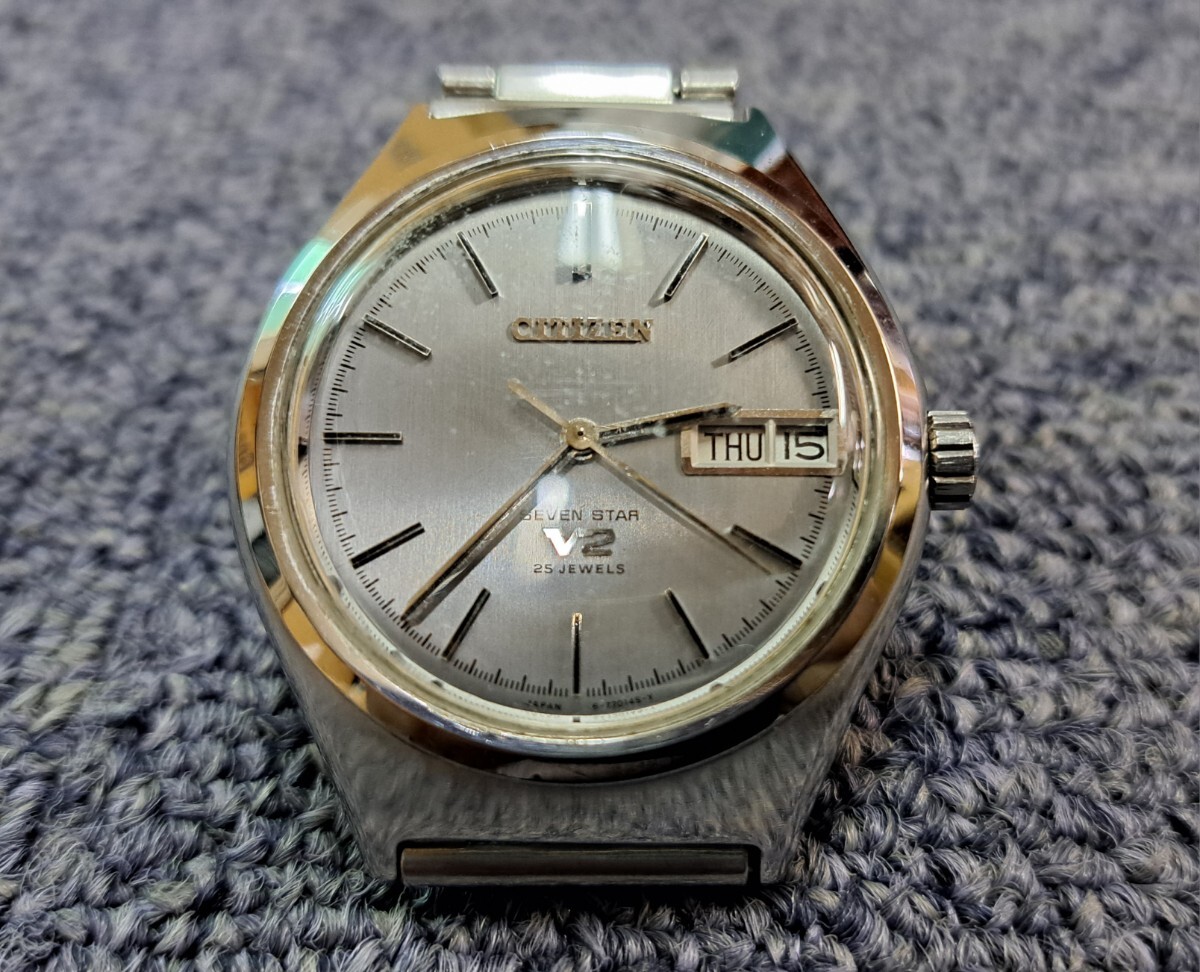 CITIZEN SEVEN STAR V2 メンズ 腕時計 25石 AUTOMATIC 稼動品 _画像6