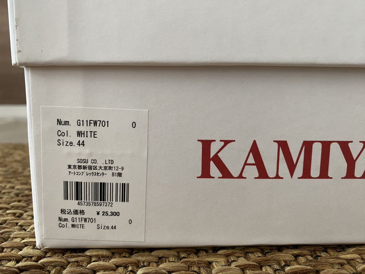 Maison MIHARA YASUHIROのDNAを受け継ぐKAMIYAからリリースされたデッキシューズ Vulcanize Sneaker White SIZE 44 約28 スニーカー_画像7