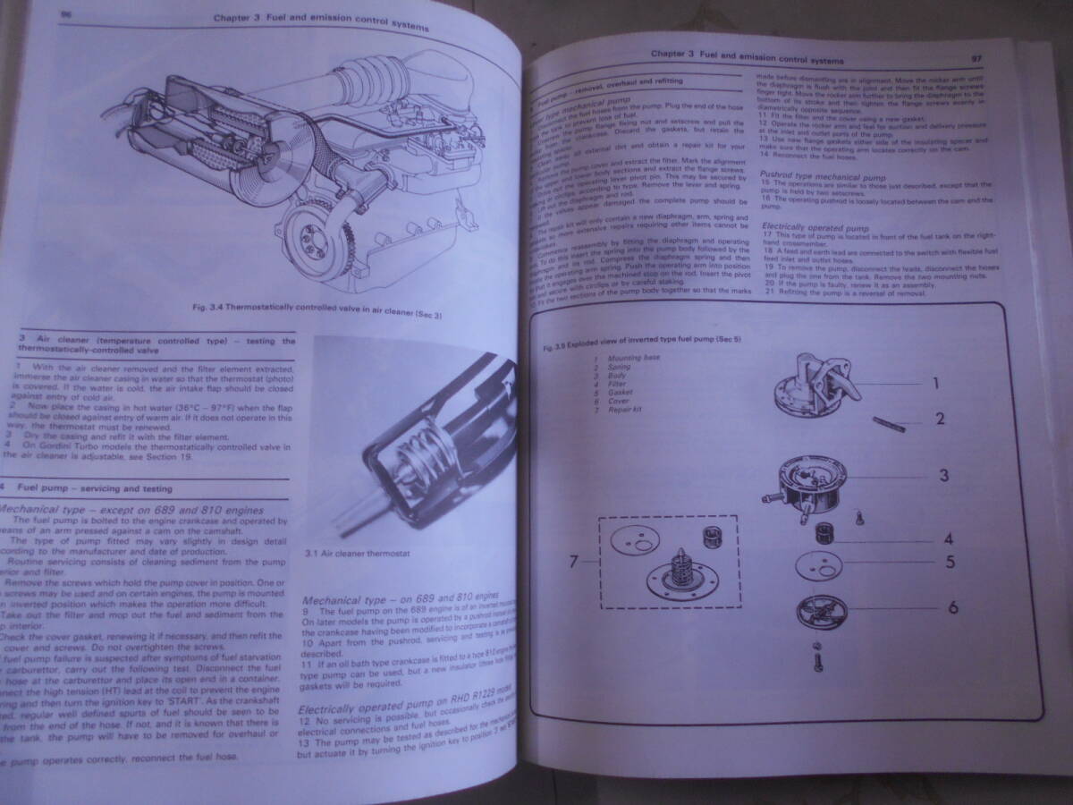 9M★／洋書　Renault Owners Workshop Manual RENAULT 5 Haynes_画像6