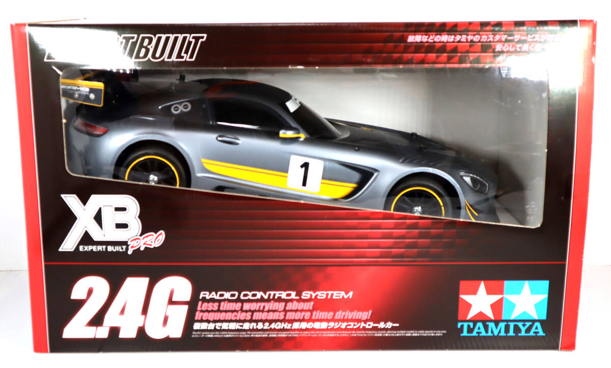 TAMIYA タミヤ 1/10RC XBシリーズ MERCEDES-AMG GT3 メルセデス-AMG GT3 TT-02シャーシ 現状品 0411 の画像1