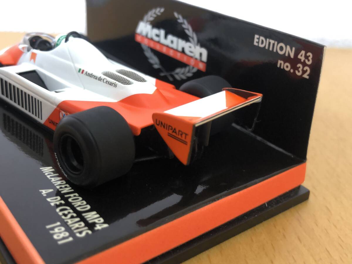 【MINICHAMPS】●1/43 ミニチャンプス  McLAREN MP4 マクラーレン フォード MP4  1981 ＃8●の画像4