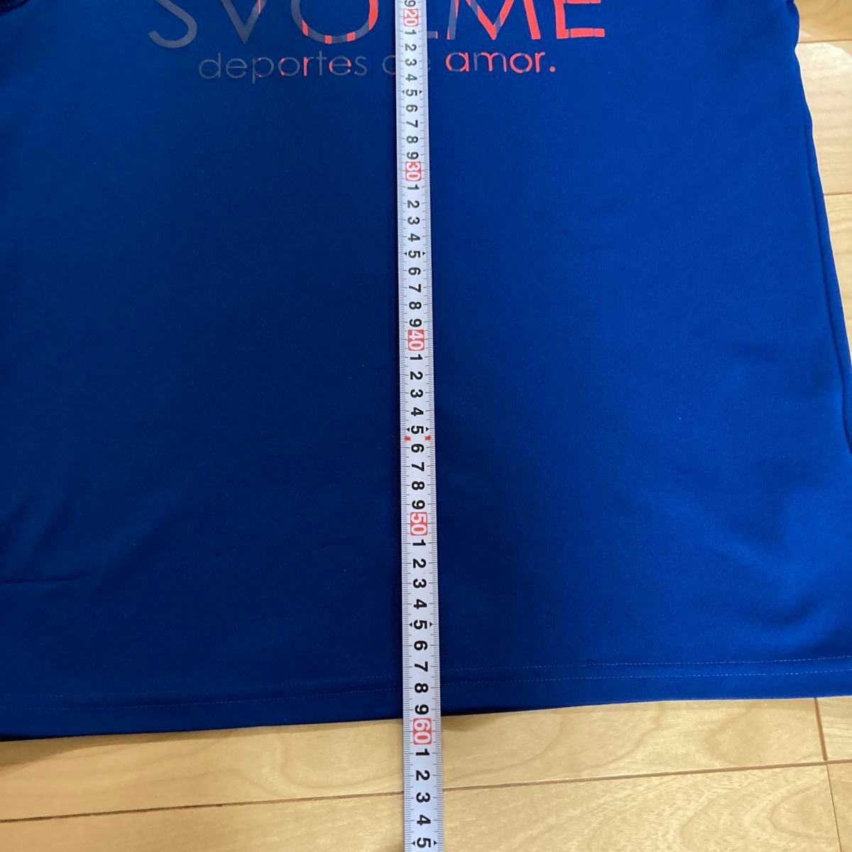 SVOLME プラクティスシャツ 160  ブルー  半袖 プラシャツ サッカー フットサル Tシャツ  ロゴ　ネイビー系ブルー　