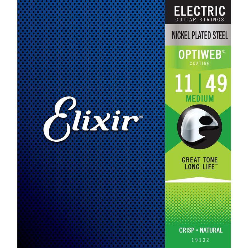 Elixir エレキギター弦 19102 OPTIWEB MEDIUM 11-49 正規品_画像1
