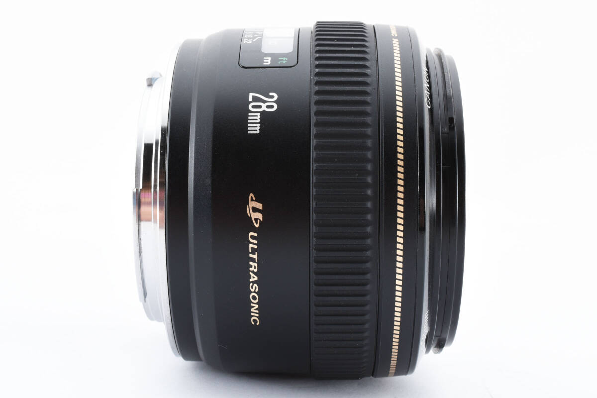 Canon キヤノン EF 28mm F1.8 USM 単焦点 レンズ フルサイズ対応 元箱 フード フィルター ケース 説明書付 2112514の画像5