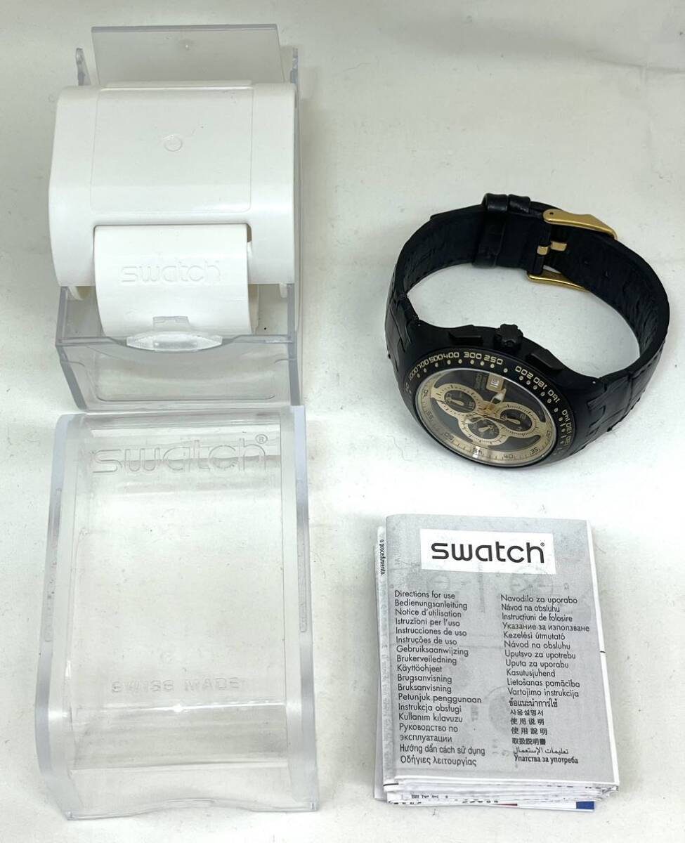 swatch SVGB401 IRONY クロノグラフ 自動巻きの画像3