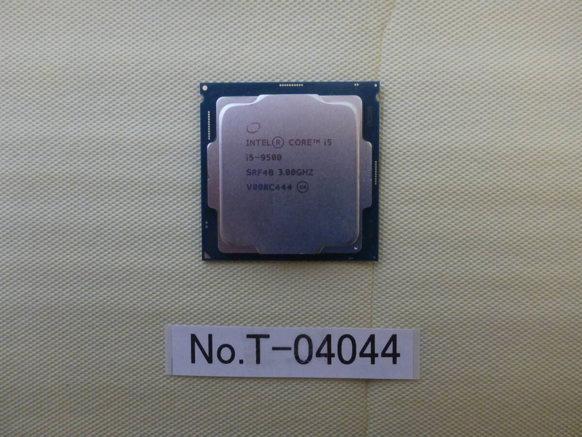 管理番号 T-04044 / INTEL / CPU / Core i5-9500 / LGA1151 / BIOS起動確認済み / ゆうパケット発送 / ジャンク扱いの画像1