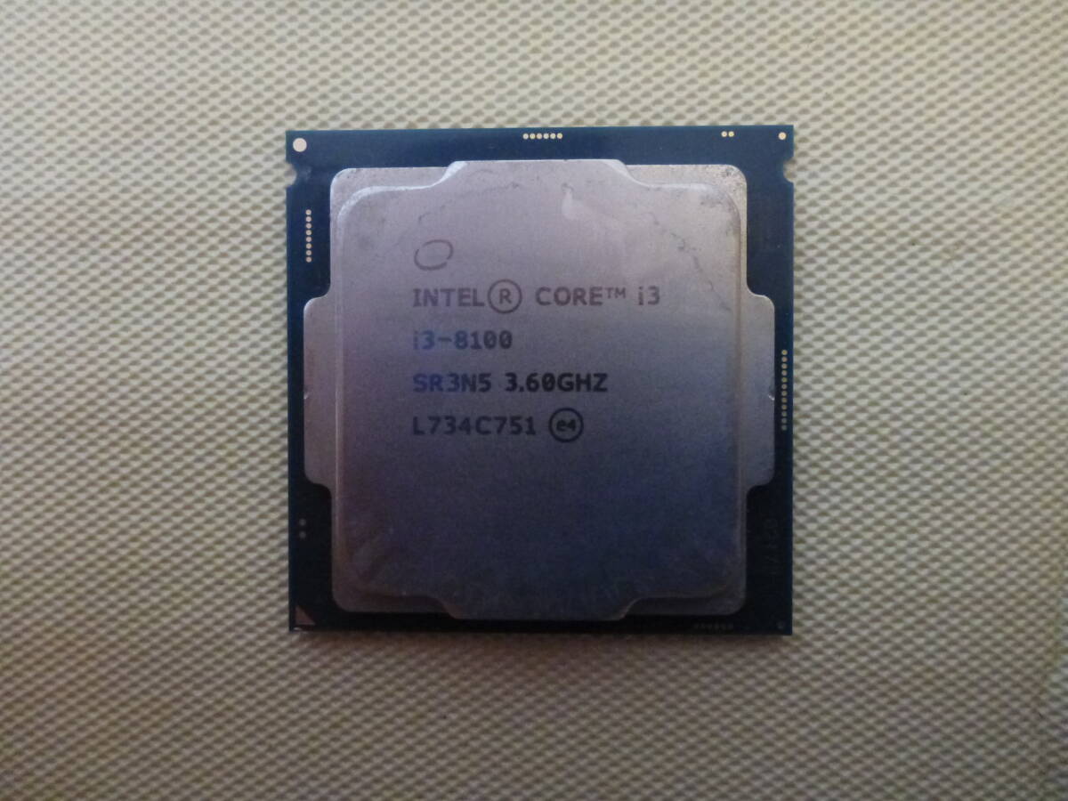  control number T-04229 / INTEL / CPU / Core i3-8100 / LGA1151 / BIOS start-up has confirmed /.. packet shipping / junk treatment 