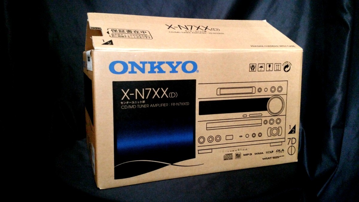 ONKYO FR-N７XX オンキヨー 高音質MD搭載コンポ♪除菌クリーニング品♪MDLP対応♪綺麗元箱・フル装備品の画像1