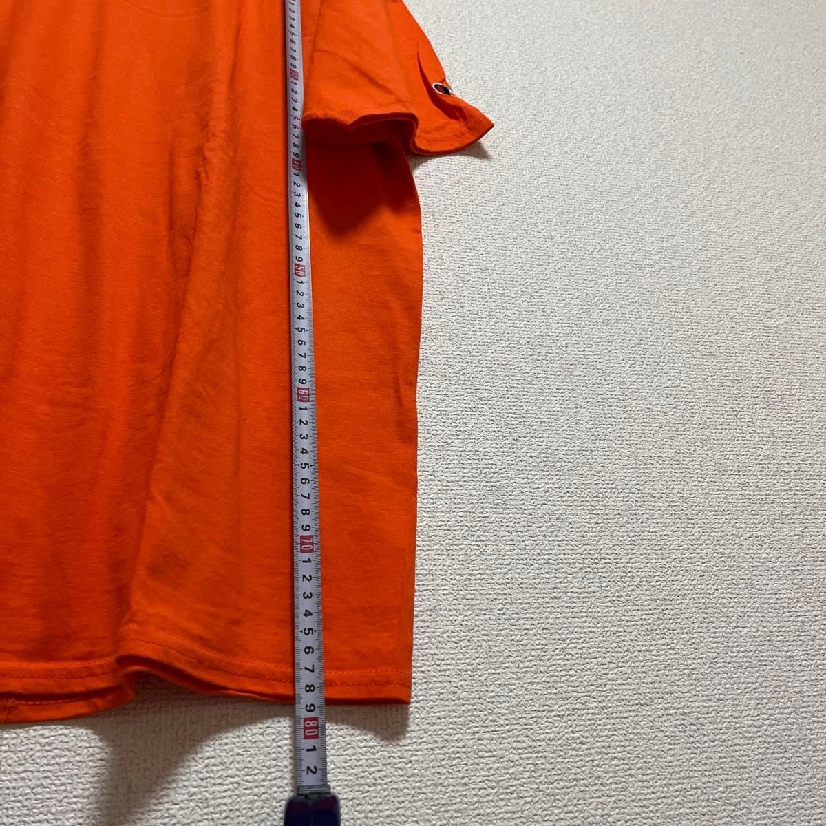 Champion  半袖Tシャツ オレンジ色　XL