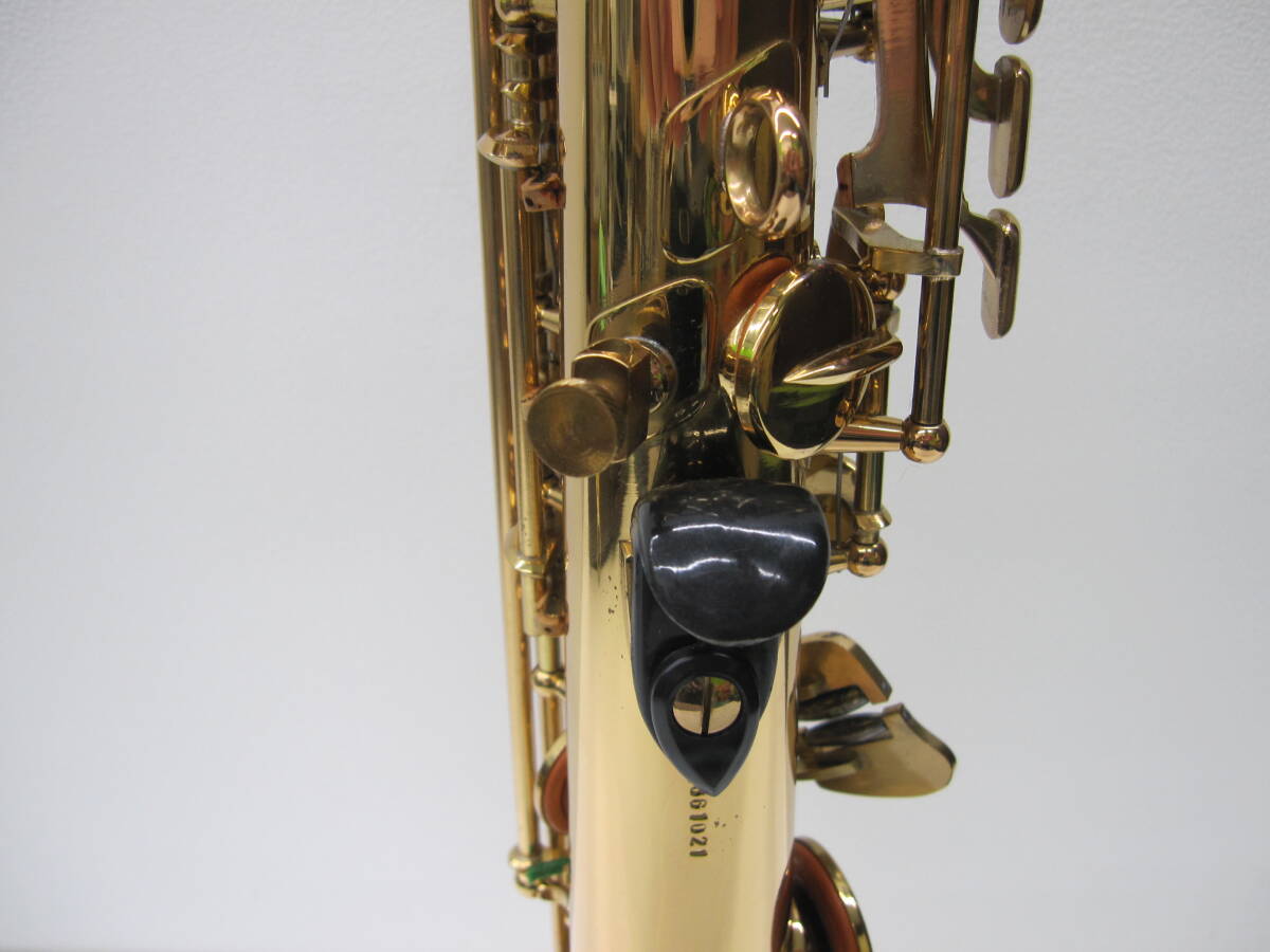 129 楽器祭 ミネルバ ソプラノサックス MSS56A 使用品 自宅保管品 MINERVA saxophone 木管楽器 ゴールド ハードケース付きの画像8