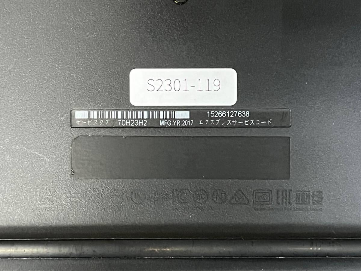 難あり Dell Latitude 7280 12.5インチ (Core i3-7100U/メモリ8GB/SSD256GB)バッテリー残86%/AC有り/ S2301-119_画像3