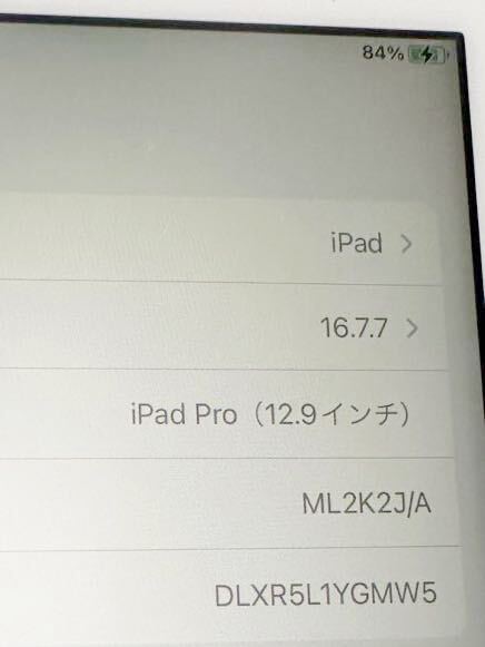 処分出品 iPad Pro 第1世代 12.9インチ 利用制限 Docomo 〇 Wi-Fi＋Cellularモデル 128GB ゴールド ML2K2J/A SK2404-50_画像3