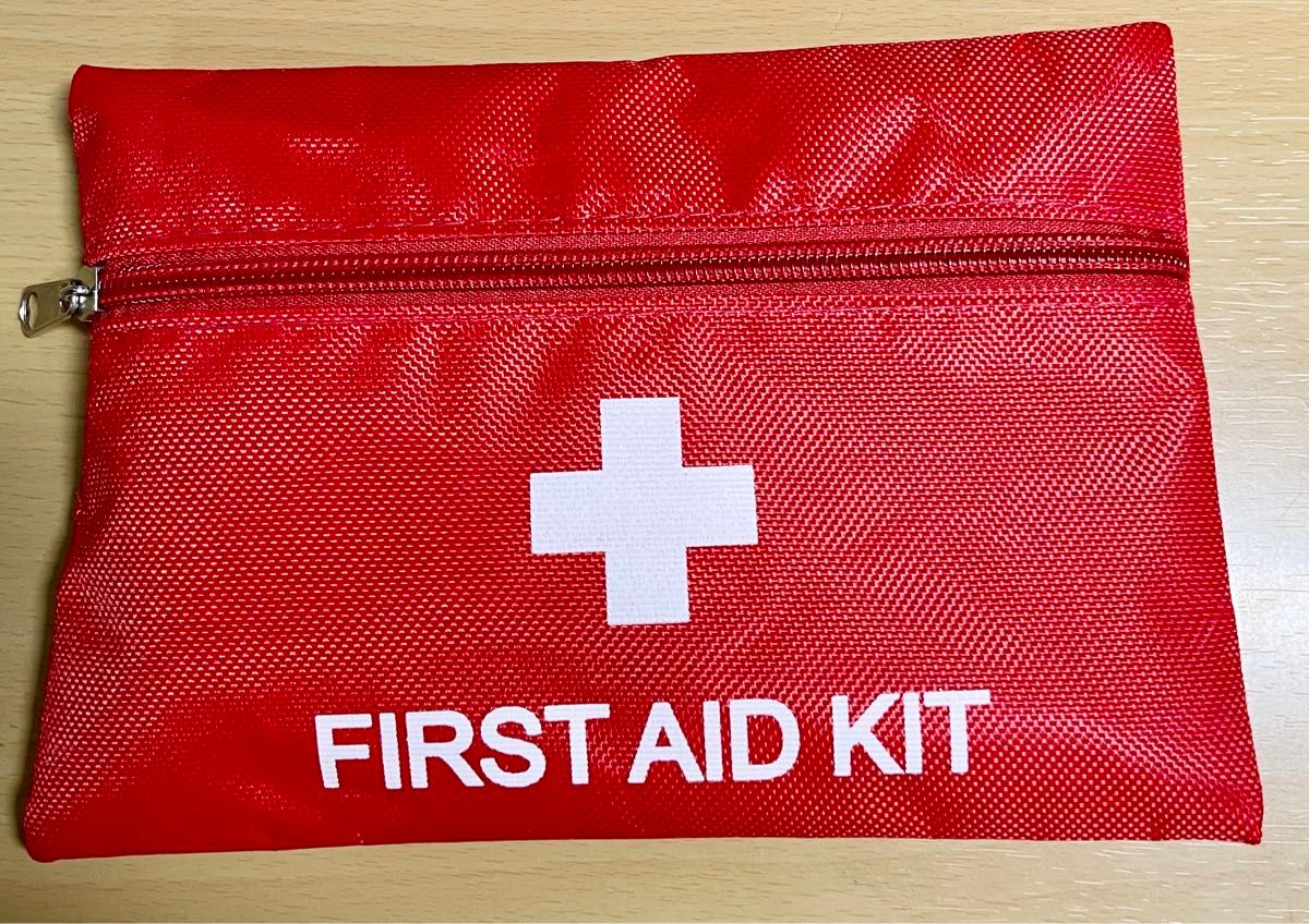 FIRST AID KIT  応急処置キット 9点 防災 ファーストエイドキット アウトドア ポーチ 救急箱 キット バッグ