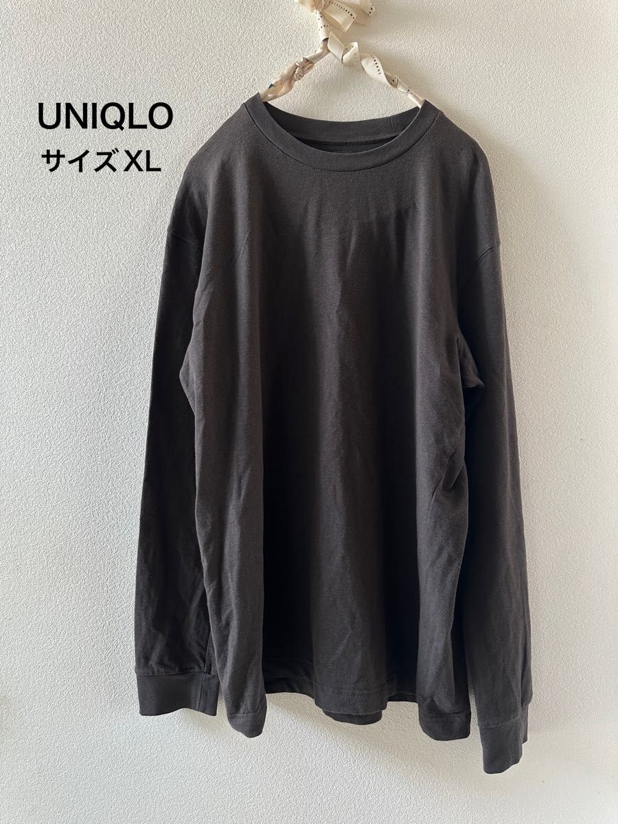 UNIQLO ロンT Tシャツ 長袖 カットソー 無地 長袖Tシャツ