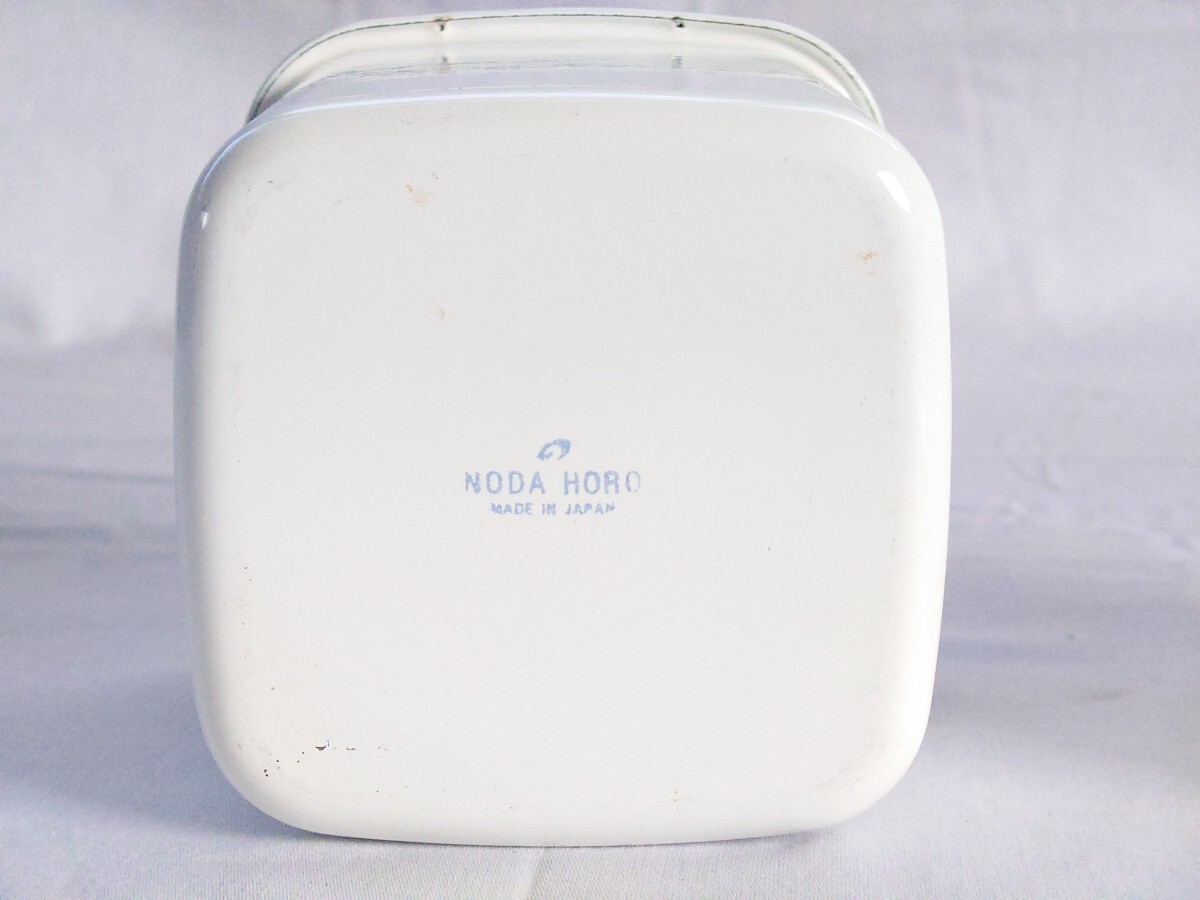 NODA HORO 保存容器 ホーロー容器 2個セット 蓋付き 角型 タッパーウェアの画像6