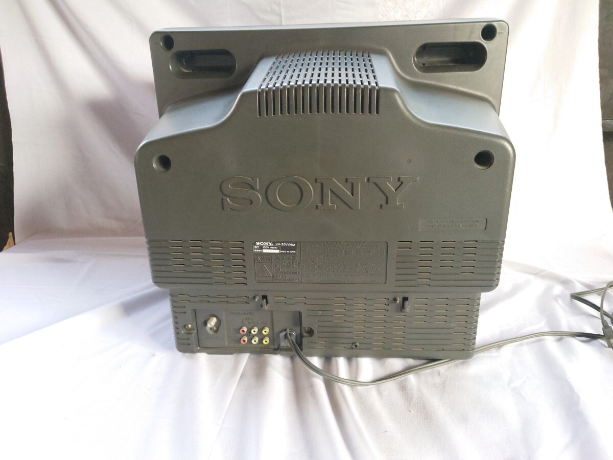 SONY ソニー トリニトロン KV-20VWS2 テレビデオ VHS 通電確認の画像8