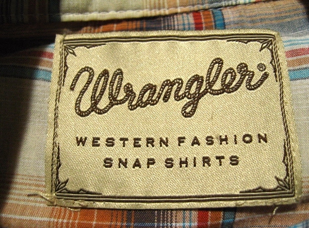 Wrangler ラングラー XL相当 長袖 ウエスタンシャツ 美柄 オレンジ系 ターコイズ系_画像3