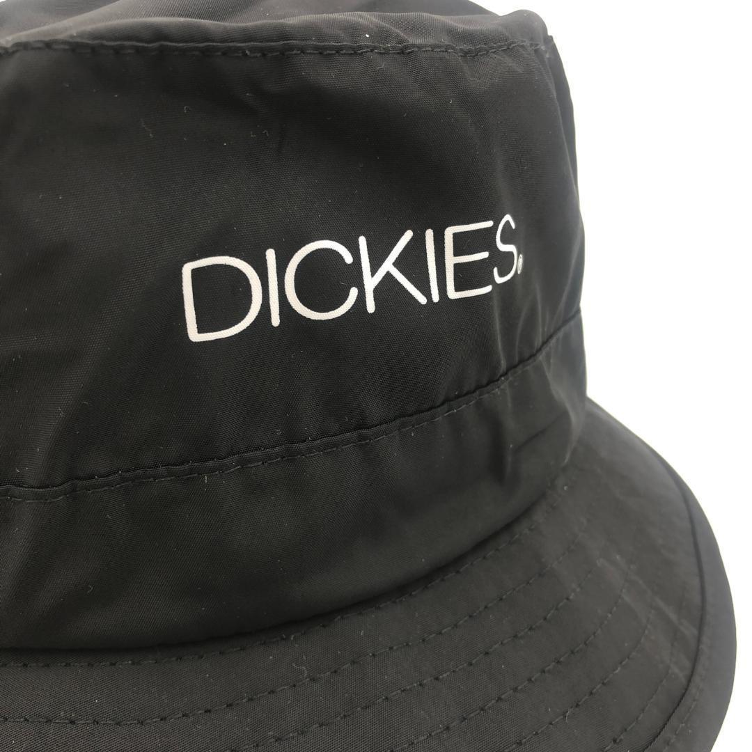 未使用品 Dickies ブラック バケットハット メンズ レディース バケハ 黒 ハット アウトドア カジュアル タグ ロゴ 定番 ディッキーズ_画像3