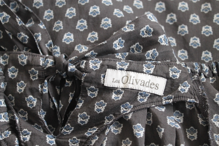 Les Olivadesrezoliva-do* BONIS * rear ribbon pull over blouse 