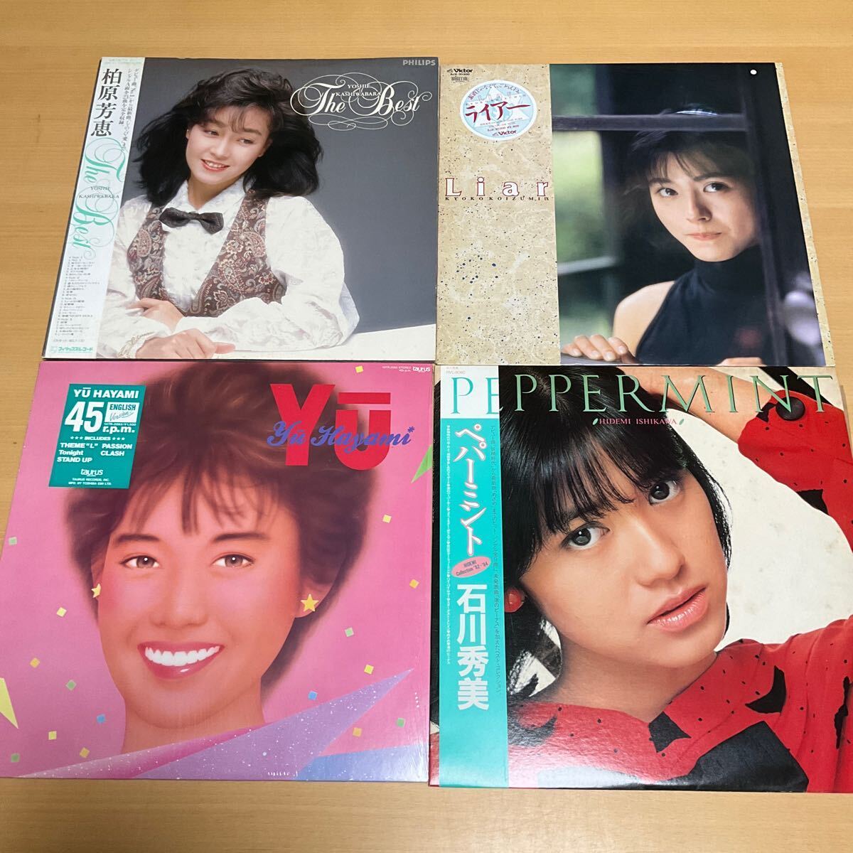 62枚まとめて/邦楽 POPS ROCK 歌謡 アイドル CITY POP/中森明菜 矢沢永吉 キャロル OMEGA TRIBE 原田真二 柏原芳恵 セット売り 0429-2の画像8