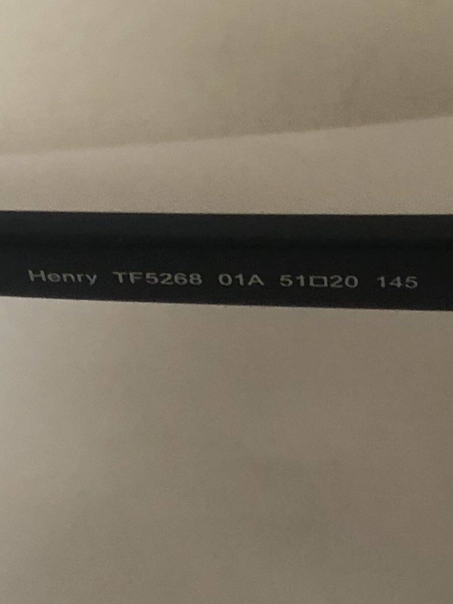 1000円スタートトムフォード TOM FORD HENRY ブラック ゴールド フレーム サングラス メガネ 眼鏡 51□20 145 TF5268の画像9