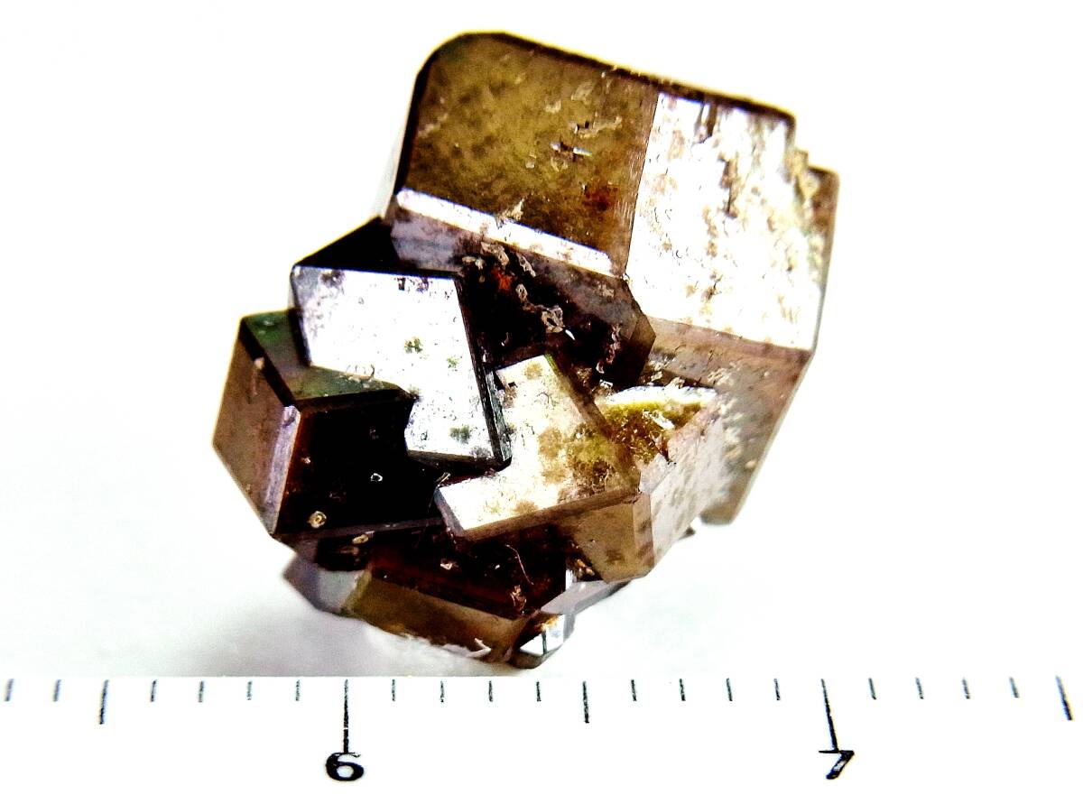 [国産鉱物]　レインボーガーネット小群晶・奈良県産　D61_画像4