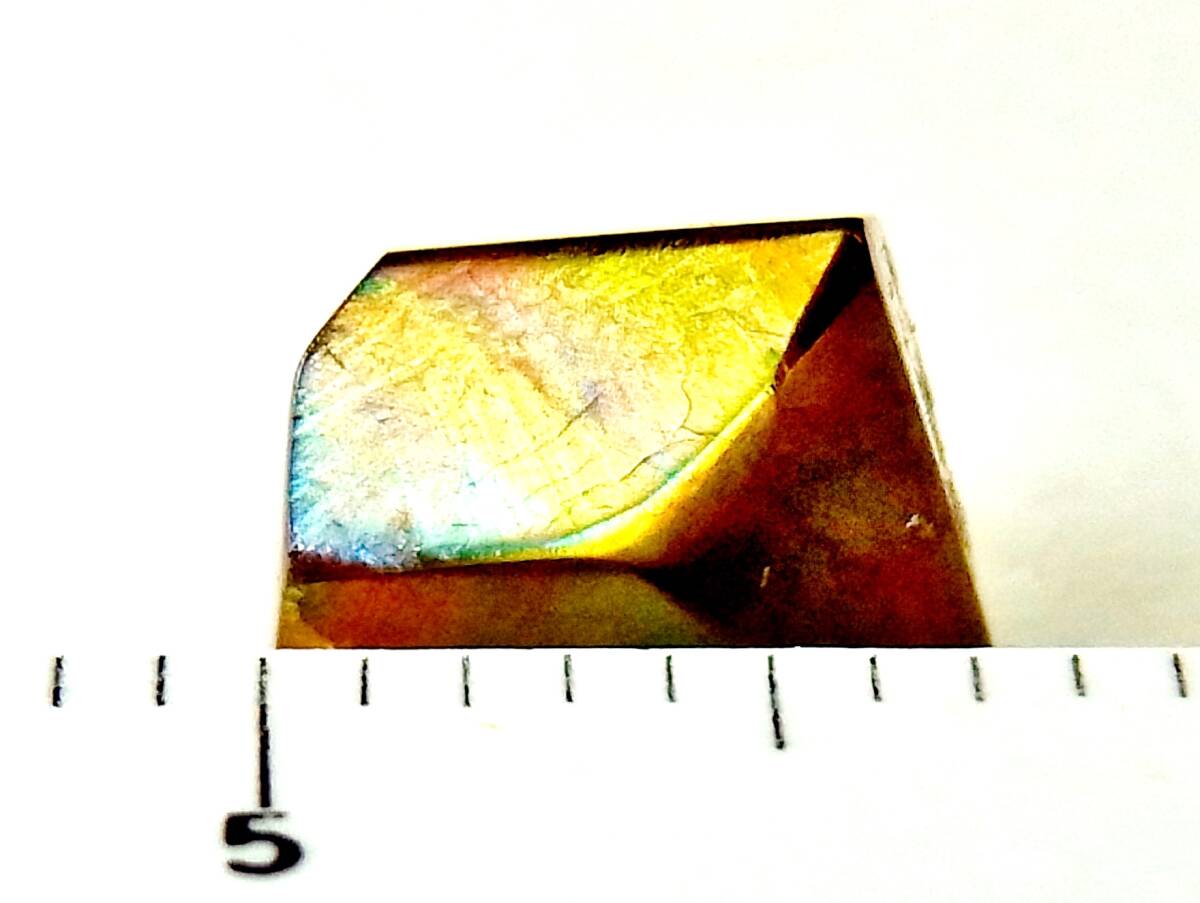 [国産鉱物]　レインボーガーネット単晶（研磨）・奈良県産　e61 _画像6