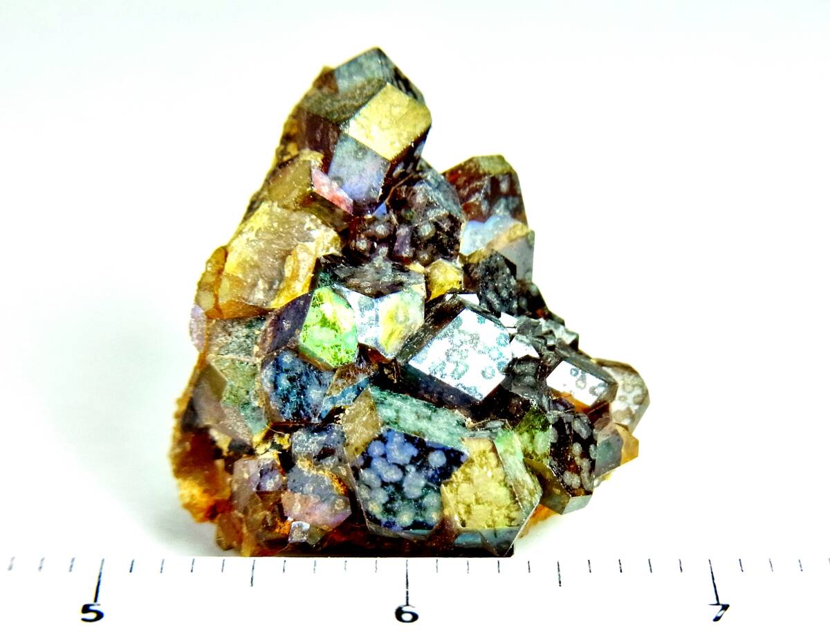 [国産鉱物] レインボーガーネット小群晶・奈良県産 D62の画像7