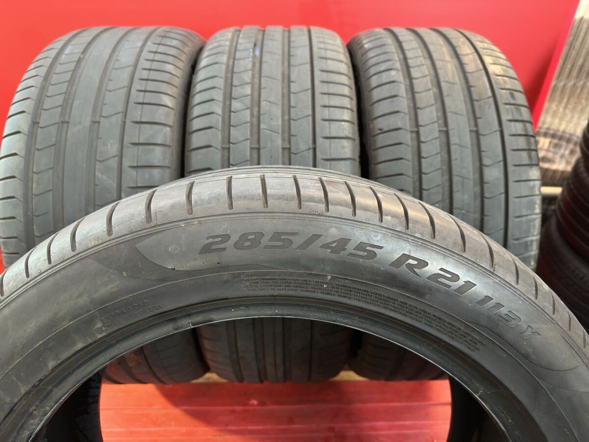 285/45R21 （113Y） PIRELLI P ZERO TM 285/45-21 ピレリ ランフラット　2022年　メキシコ製　バリ山4本セット_画像6