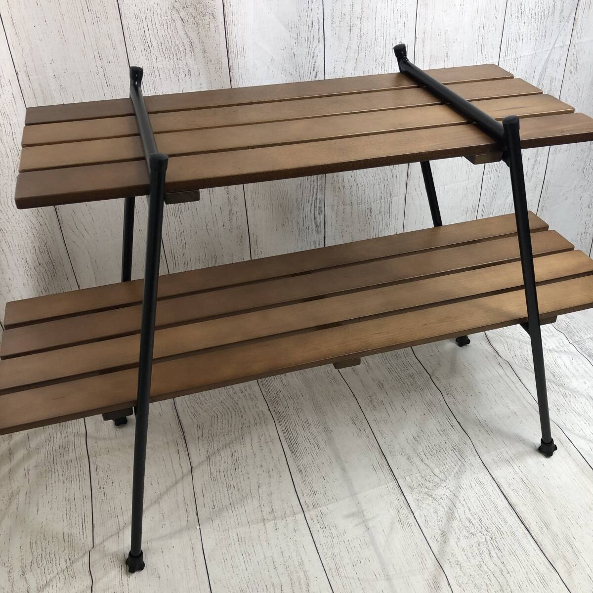新品未開封】Hilander ハイランダー アイアンウッドラック 2段 新品未開封】Hilander ハイランダー アイアンウッドラック 2段