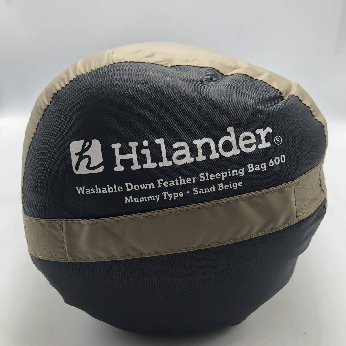 【新品未使用】Hilander(ハイランダー) 洗えるダウンフェザーシュラフ 600 5℃ サンドベージュ N-071 /Y21109-D3