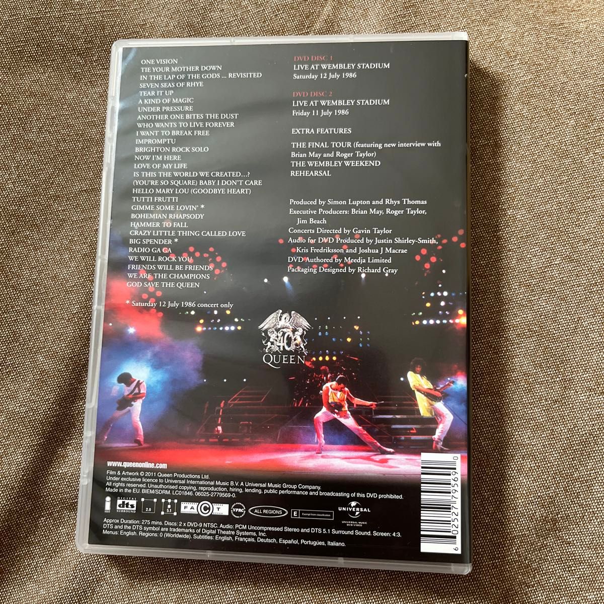 【美品】Queen Live at Wembley Stadium/DVD 