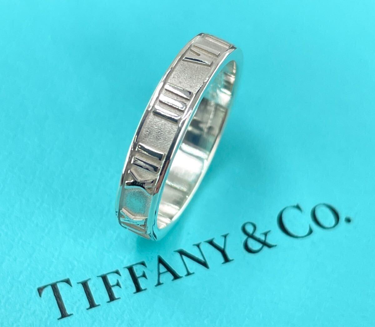 ★美品★ TIFFANY & Co. ティファニィー アトラス 銀製リング・シルバー925 15号_画像4