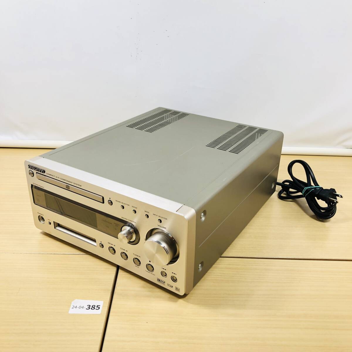 【ジャンク/検品不可/24-04-385】 KENWOOD ケンウッド R-K700 CD MD コンポ 本体_画像1