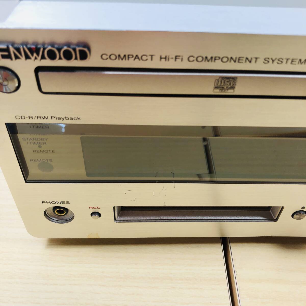 【ジャンク/検品不可/24-04-385】 KENWOOD ケンウッド R-K700 CD MD コンポ 本体_画像6