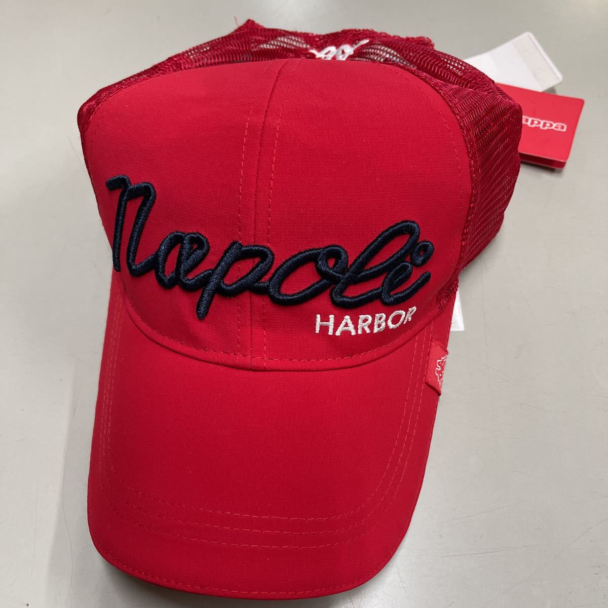 KAPPA カッパ　ITALIA イタリア 帽子　キャップ　CAP 未使用　メッシュ　赤　レッド_画像1