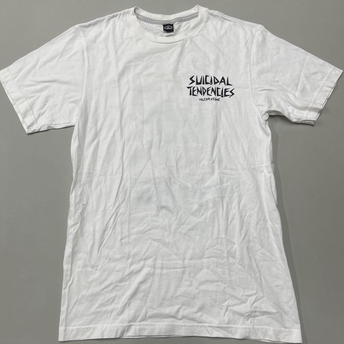 SUICIDAL TENDENCIES スーサイダルテンデンシーズ VOLCOM STONE ボルコム Tシャツ 白 ホワイト Mサイズ の画像1